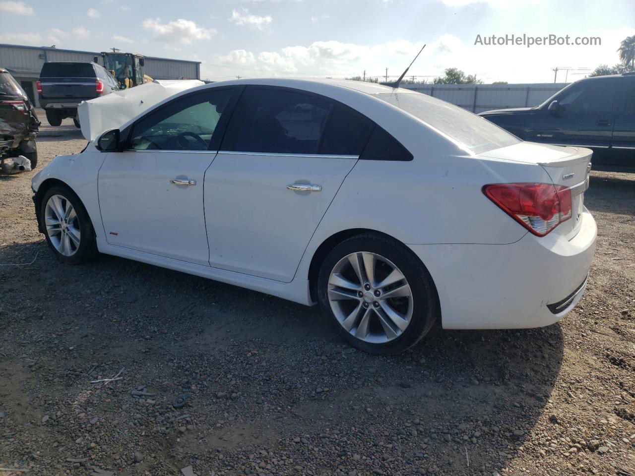 2013 Chevrolet Cruze Ltz White vin: 1G1PG5SB4D7282980