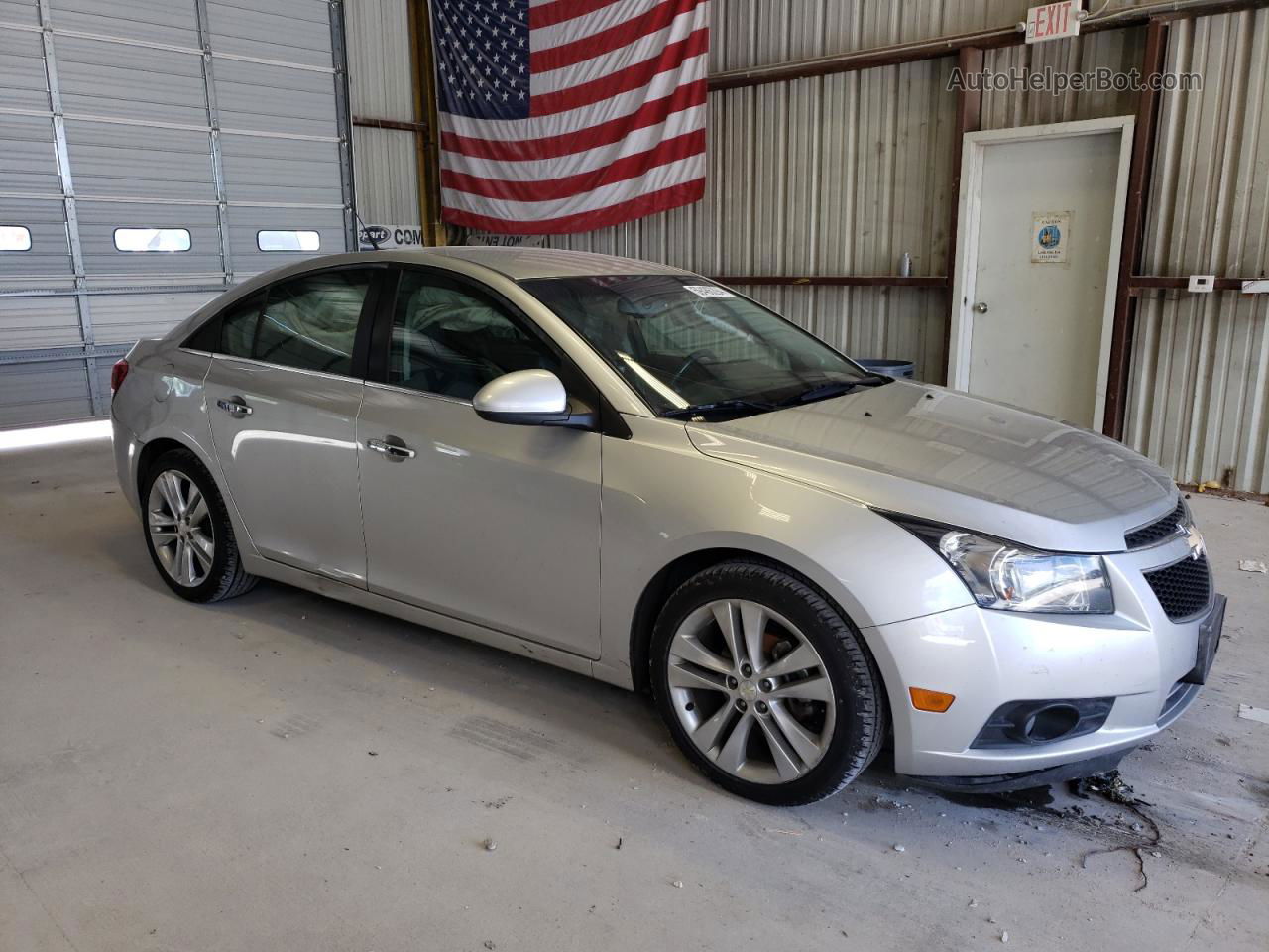 2014 Chevrolet Cruze Ltz Silver vin: 1G1PG5SB4E7305398