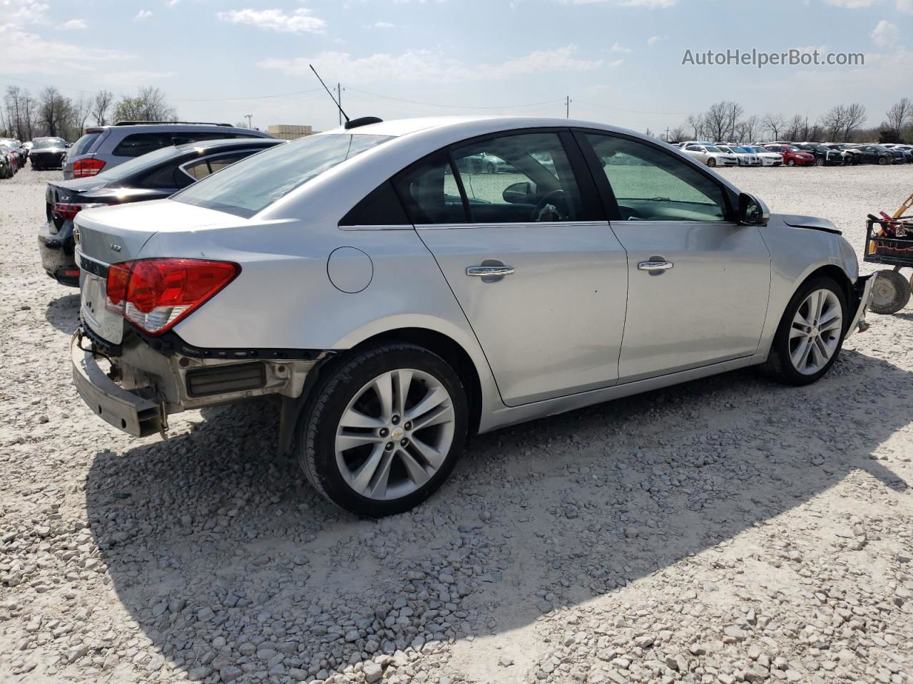 2015 Chevrolet Cruze Ltz Silver vin: 1G1PG5SB4F7221454