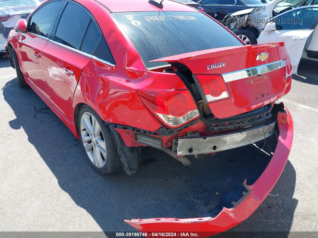 2015 Chevrolet Cruze Ltz Red vin: 1G1PG5SB4F7233250