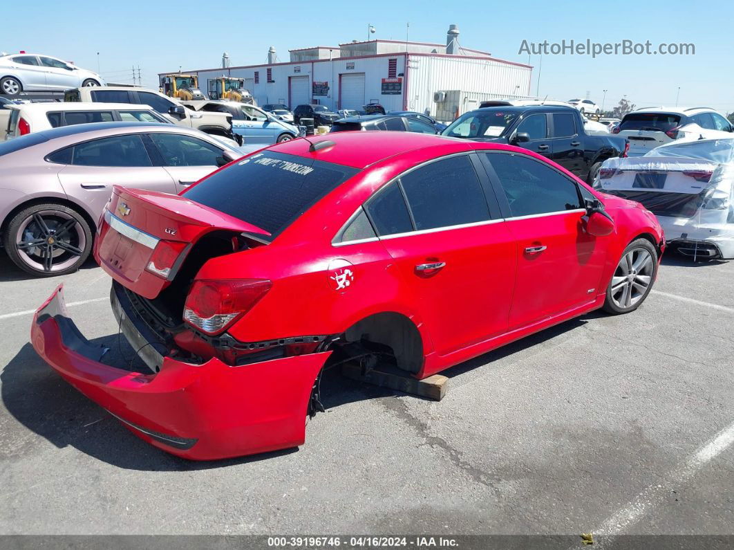 2015 Chevrolet Cruze Ltz Red vin: 1G1PG5SB4F7233250