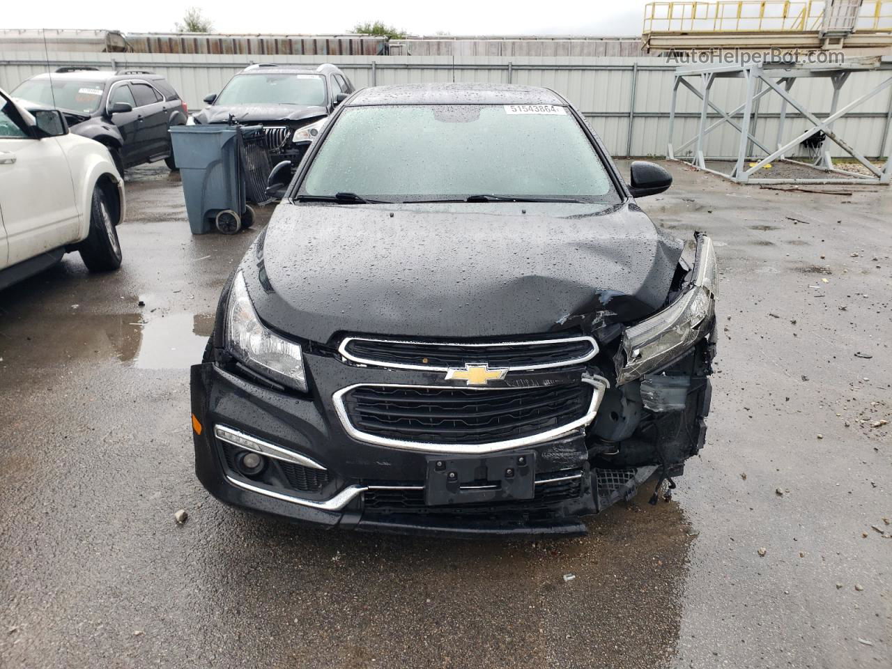 2015 Chevrolet Cruze Ltz Black vin: 1G1PG5SB4F7293738