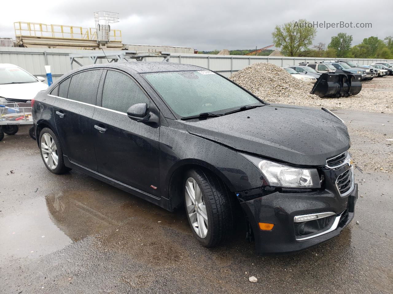 2015 Chevrolet Cruze Ltz Black vin: 1G1PG5SB4F7293738