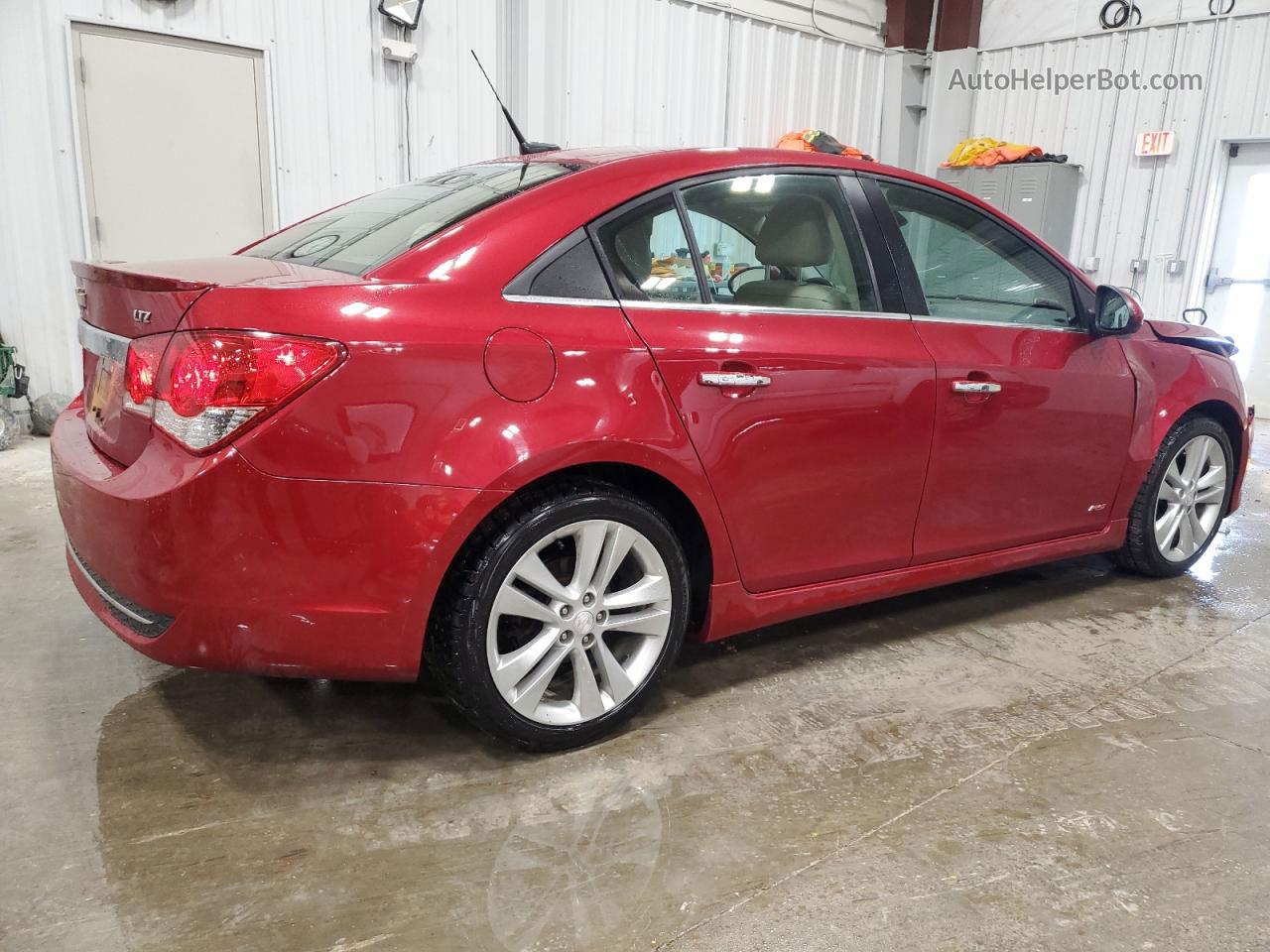 2013 Chevrolet Cruze Ltz Maroon vin: 1G1PG5SB5D7108772