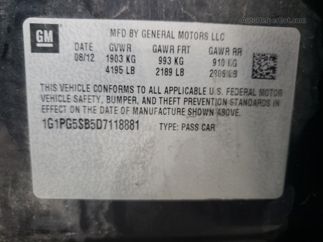 2013 Chevrolet Cruze Ltz Черный vin: 1G1PG5SB5D7118881
