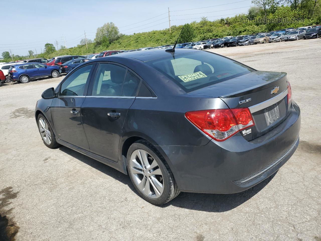 2013 Chevrolet Cruze Ltz Charcoal vin: 1G1PG5SB5D7152951