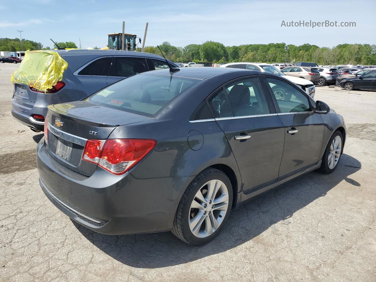 2013 Chevrolet Cruze Ltz Charcoal vin: 1G1PG5SB5D7152951