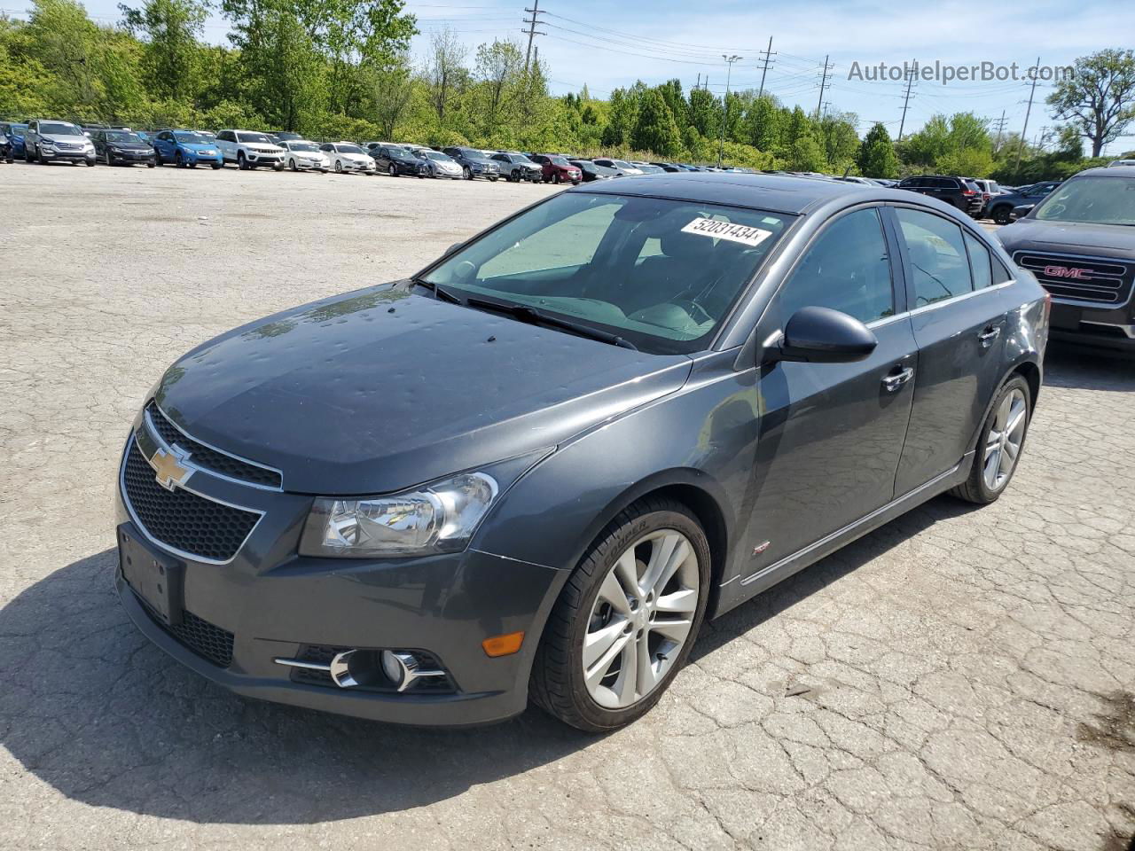 2013 Chevrolet Cruze Ltz Charcoal vin: 1G1PG5SB5D7152951