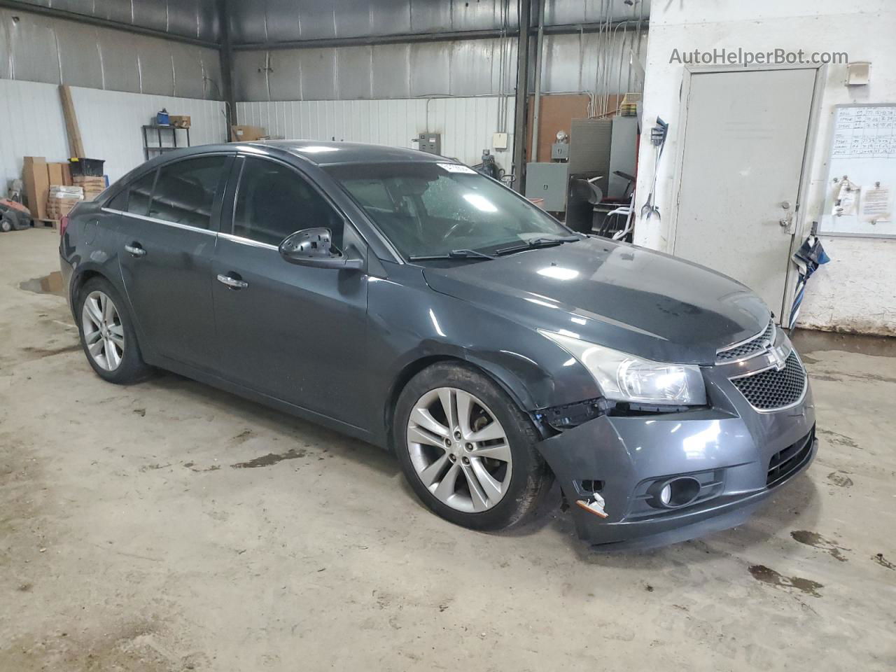 2013 Chevrolet Cruze Ltz Gray vin: 1G1PG5SB5D7160080