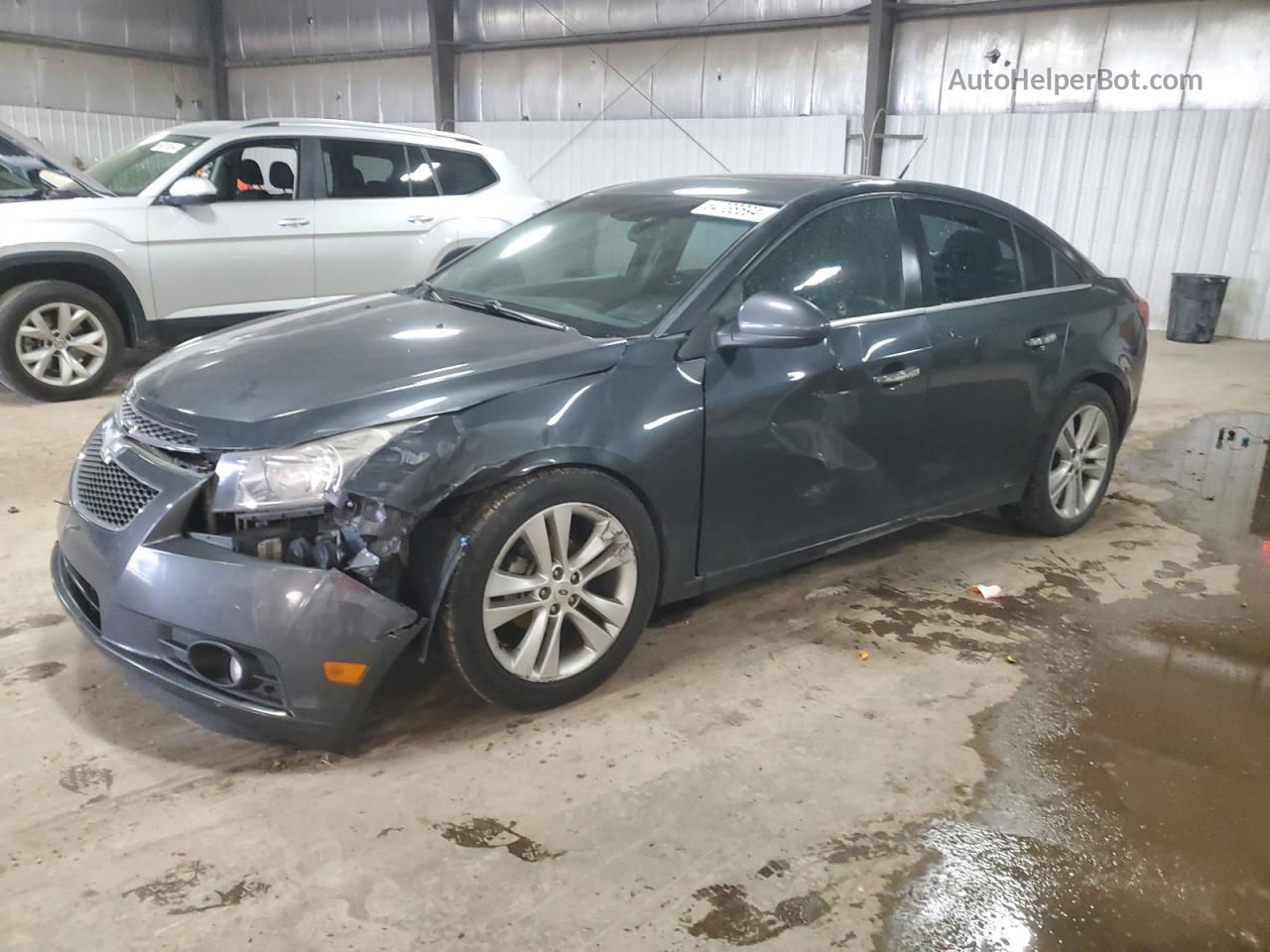 2013 Chevrolet Cruze Ltz Gray vin: 1G1PG5SB5D7160080