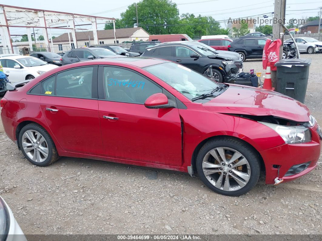 2013 Chevrolet Cruze Ltz Red vin: 1G1PG5SB5D7162069