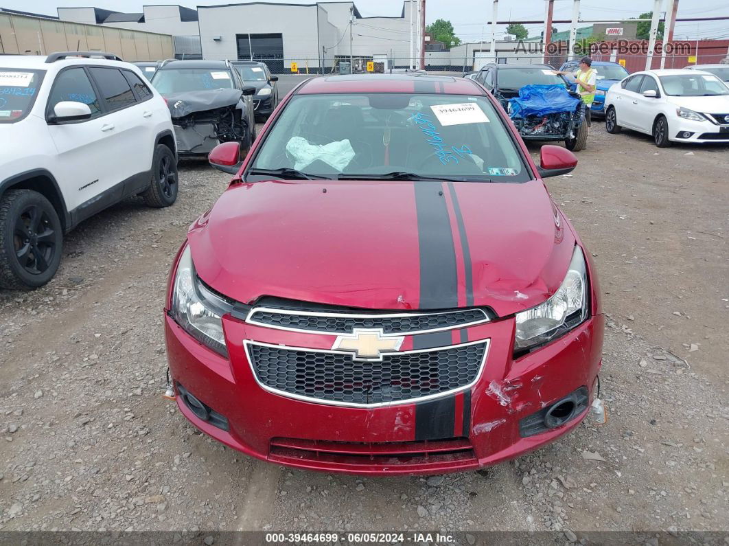 2013 Chevrolet Cruze Ltz Red vin: 1G1PG5SB5D7162069