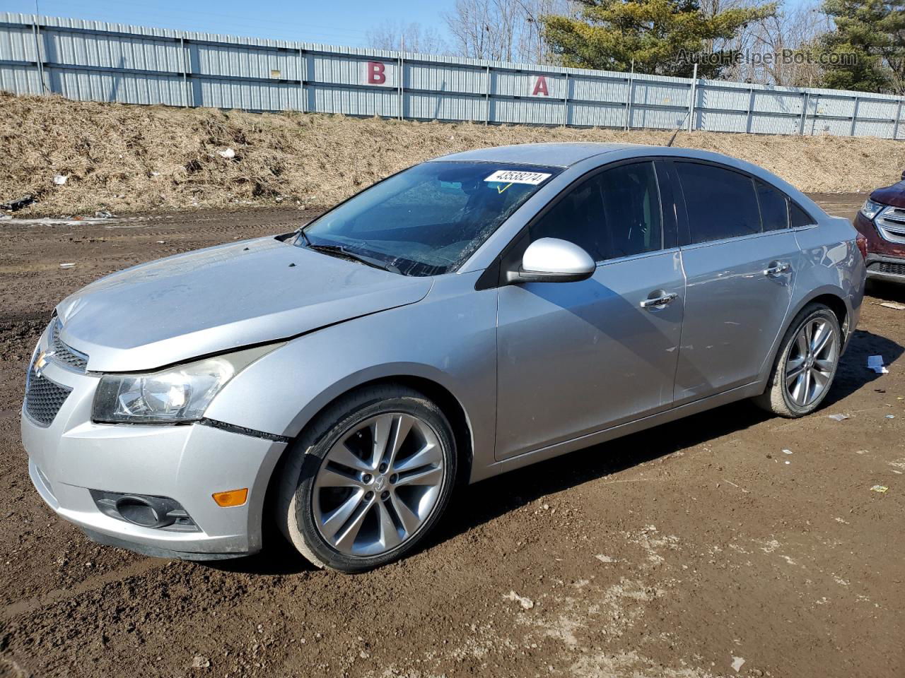 2013 Chevrolet Cruze Ltz Silver vin: 1G1PG5SB5D7163030