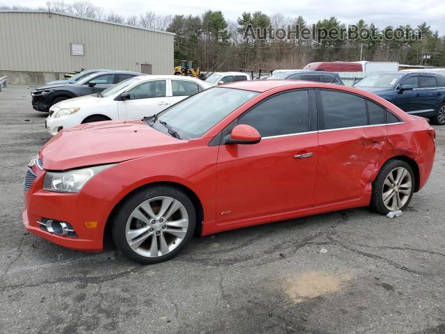 2013 Chevrolet Cruze Ltz Red vin: 1G1PG5SB5D7284141