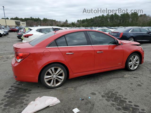 2013 Chevrolet Cruze Ltz Red vin: 1G1PG5SB5D7284141