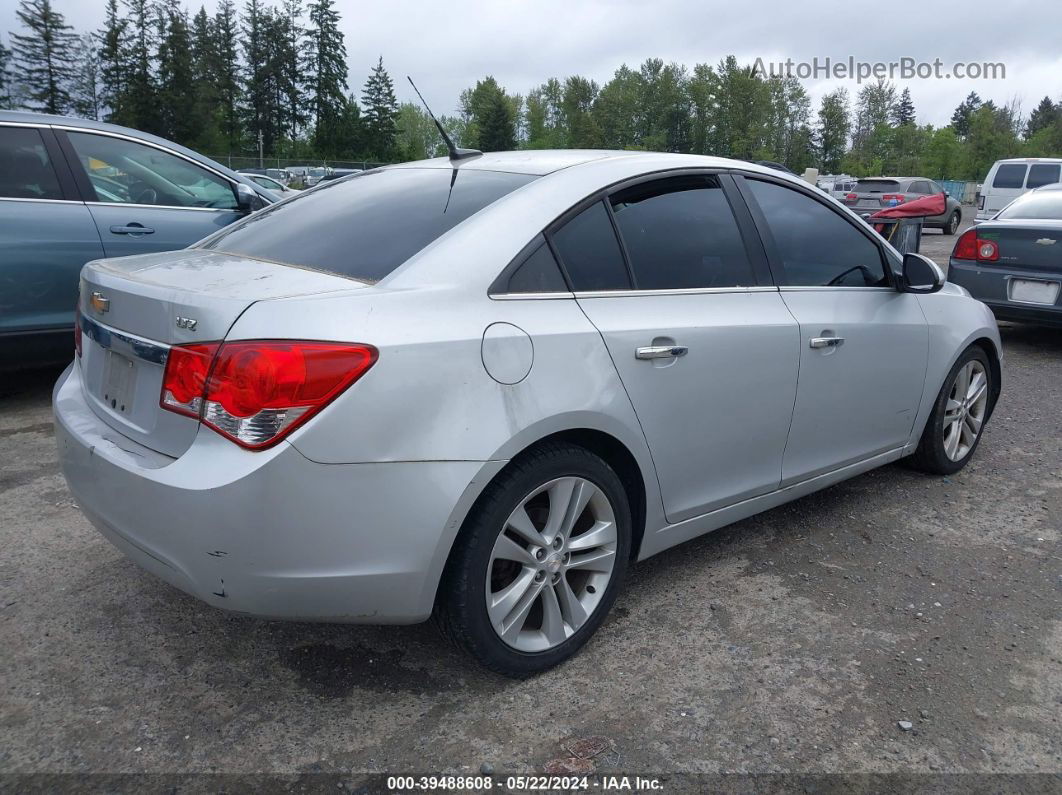 2013 Chevrolet Cruze Ltz Silver vin: 1G1PG5SB5D7301360