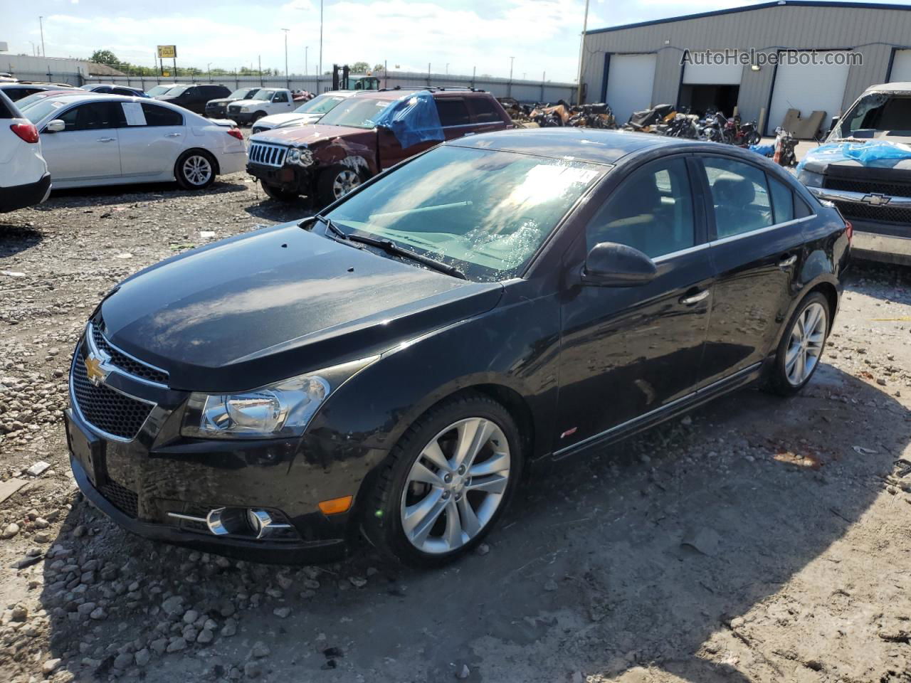 2014 Chevrolet Cruze Ltz Black vin: 1G1PG5SB5E7194859