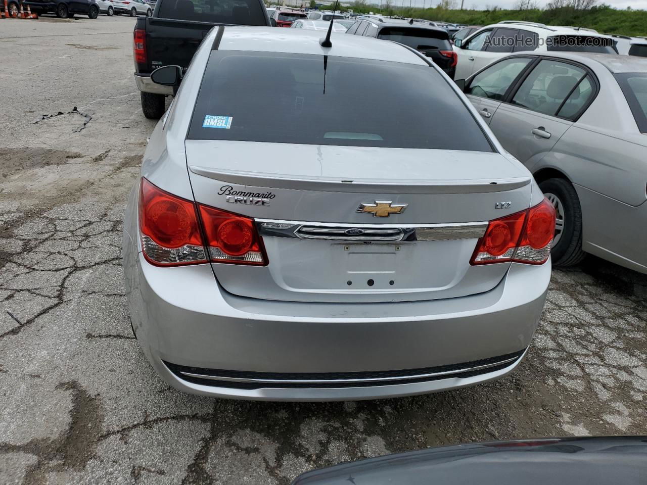 2014 Chevrolet Cruze Ltz Silver vin: 1G1PG5SB5E7389814