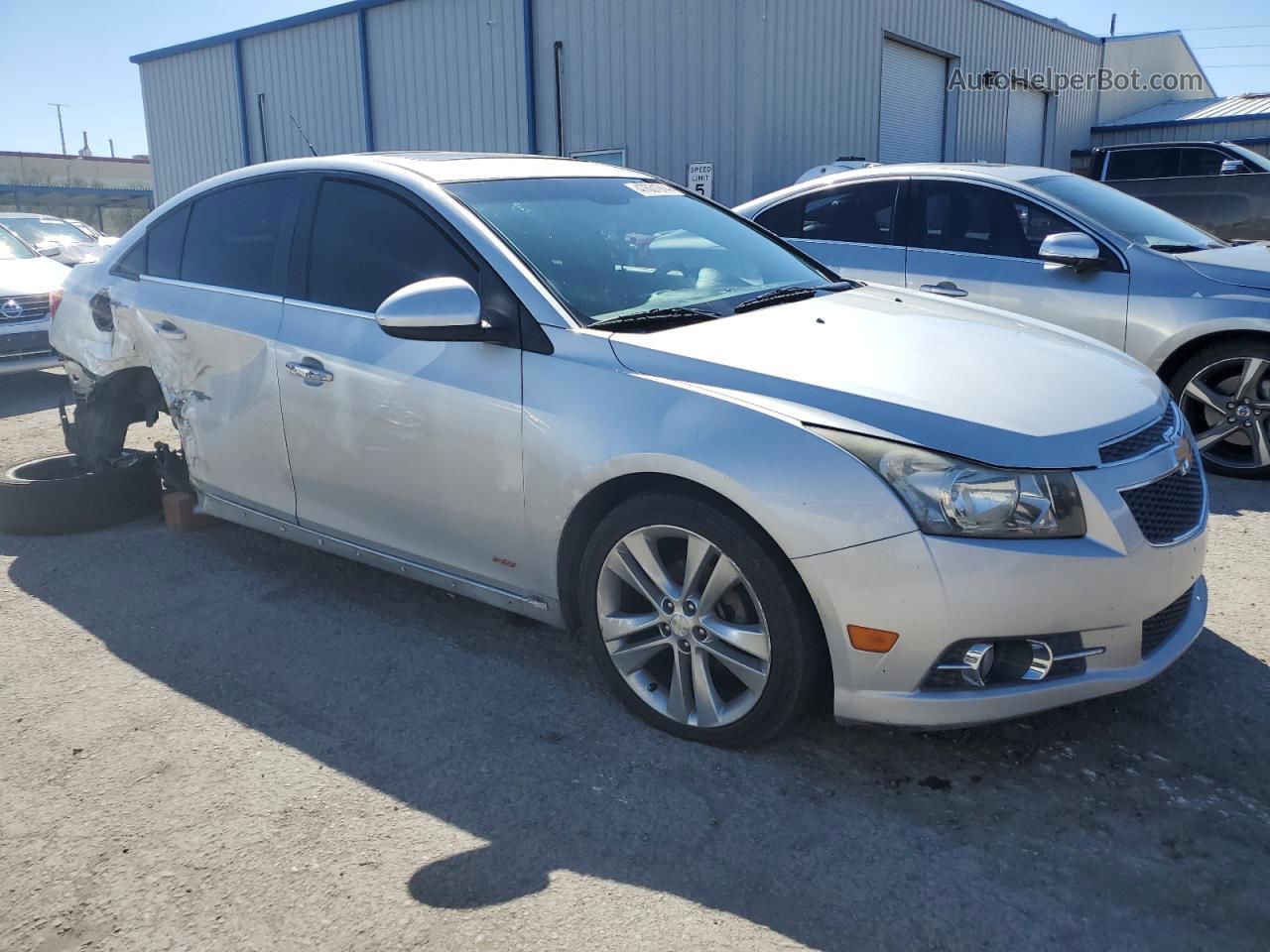 2014 Chevrolet Cruze Ltz Silver vin: 1G1PG5SB5E7418941