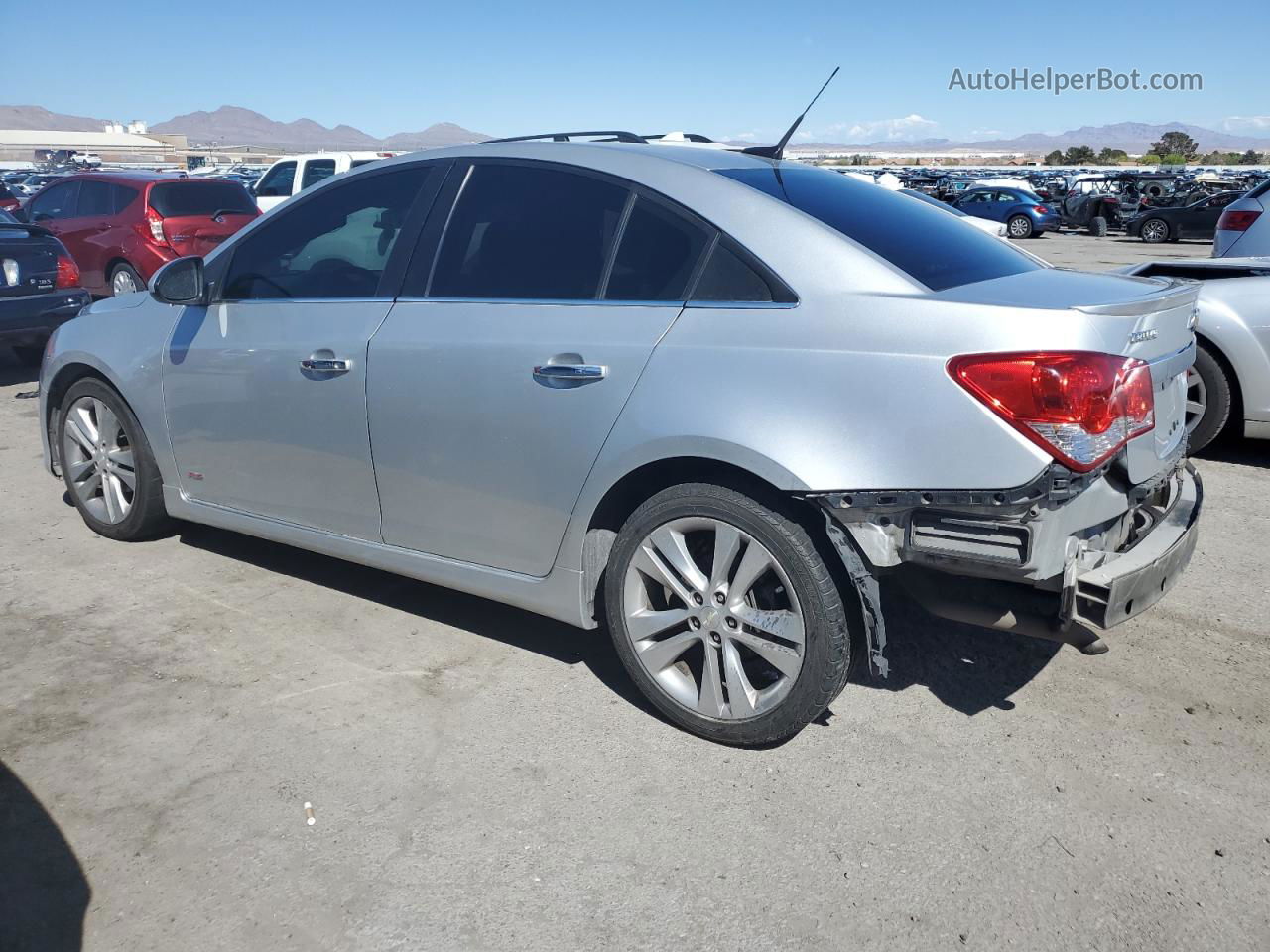 2014 Chevrolet Cruze Ltz Silver vin: 1G1PG5SB5E7418941