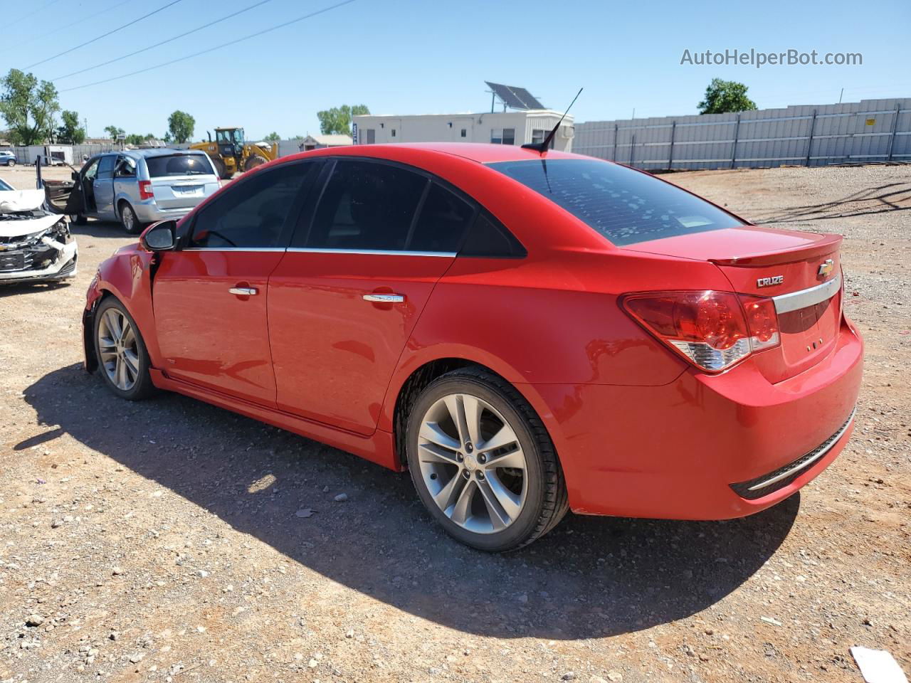 2014 Chevrolet Cruze Ltz Red vin: 1G1PG5SB5E7437389