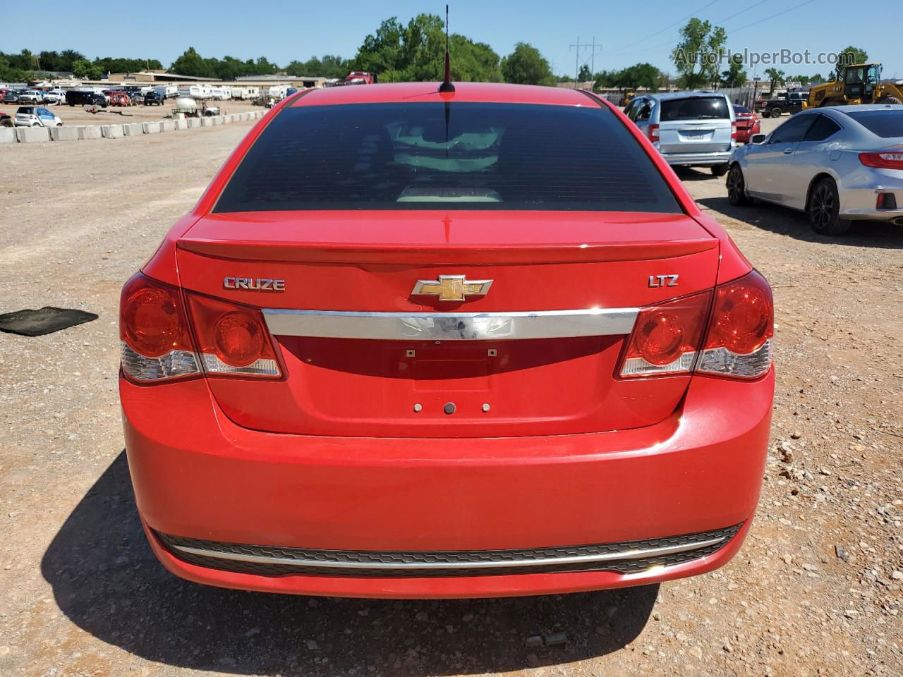 2014 Chevrolet Cruze Ltz Red vin: 1G1PG5SB5E7437389