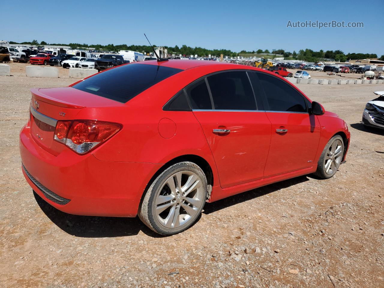 2014 Chevrolet Cruze Ltz Red vin: 1G1PG5SB5E7437389