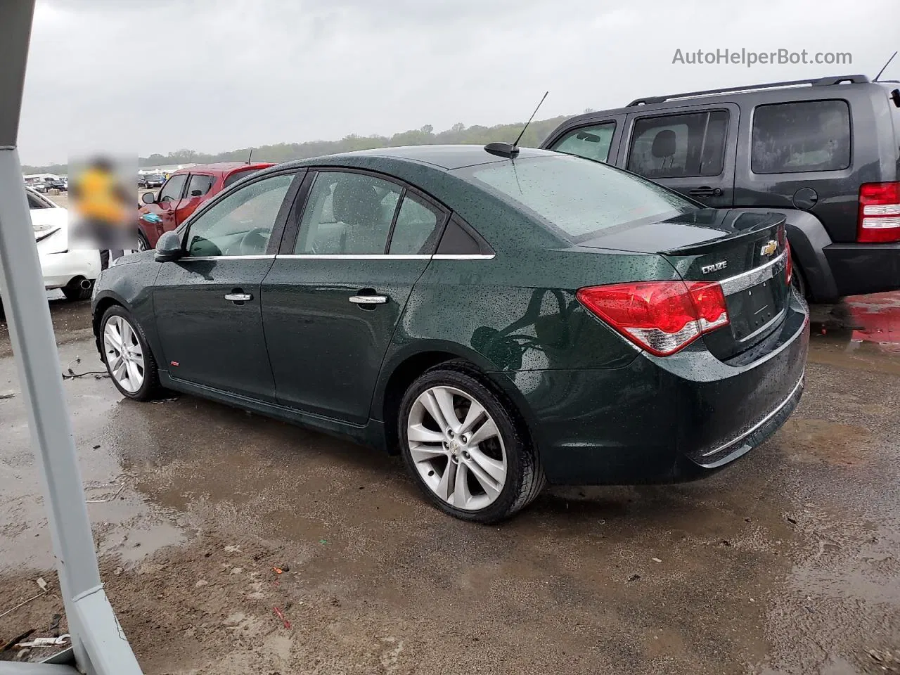 2015 Chevrolet Cruze Ltz Green vin: 1G1PG5SB5F7150992