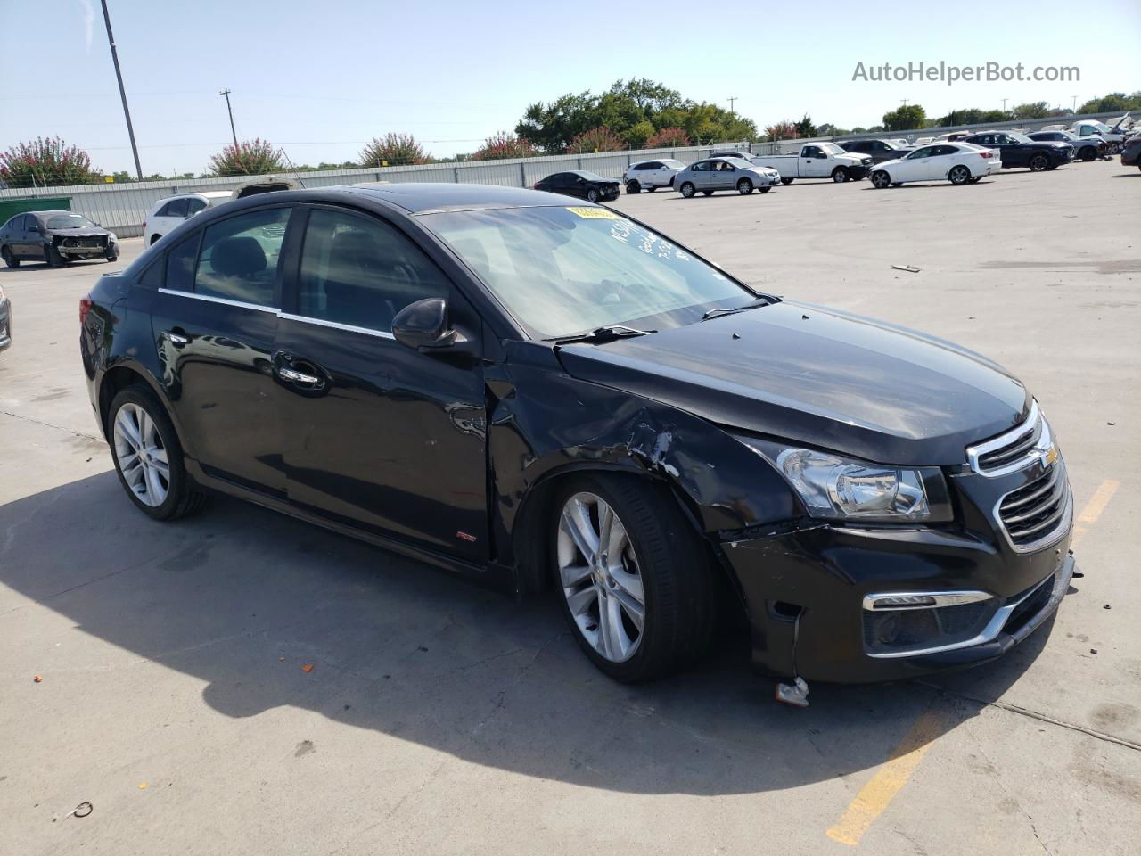 2015 Chevrolet Cruze Ltz Black vin: 1G1PG5SB5F7217655