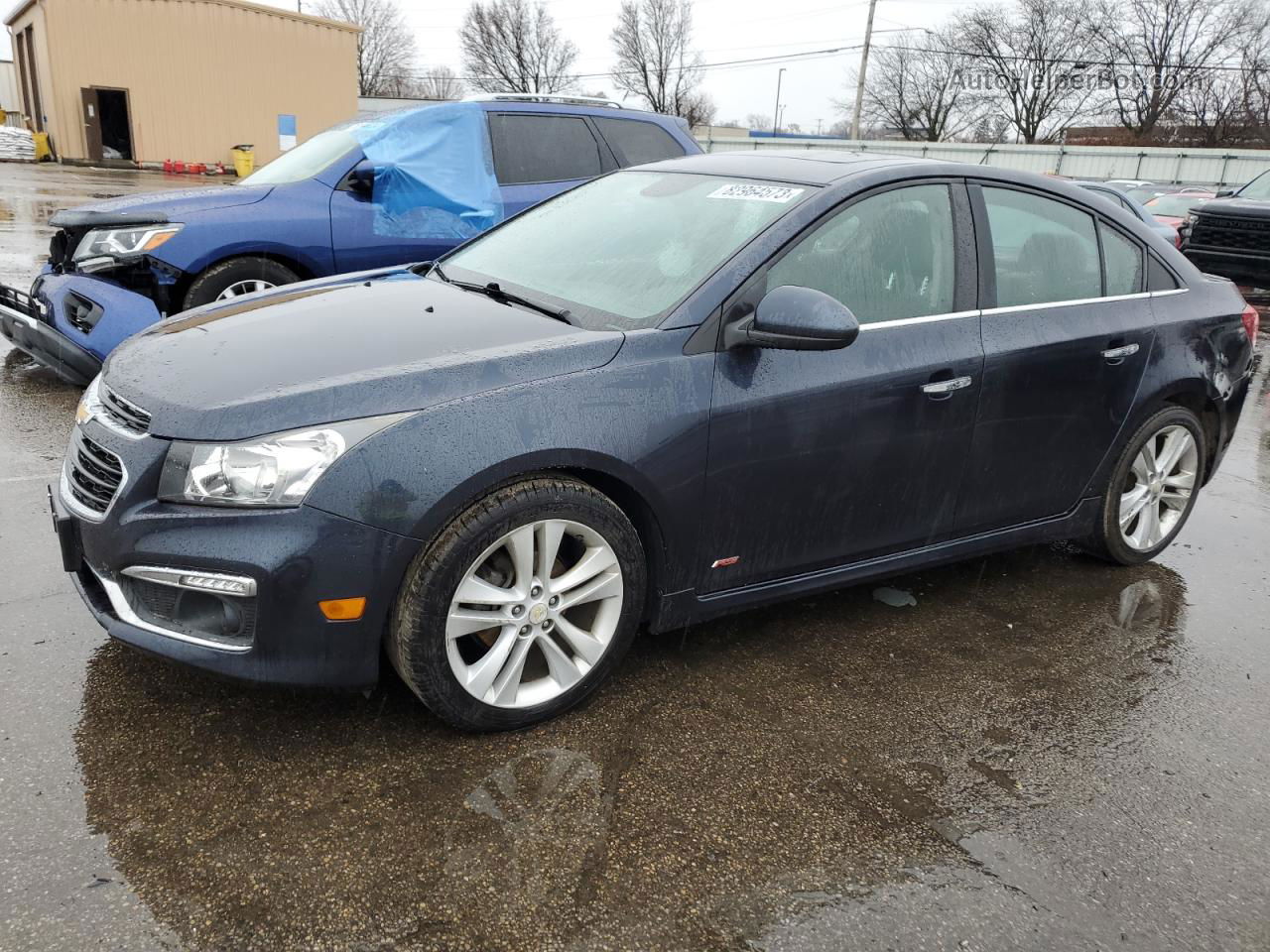 2015 Chevrolet Cruze Ltz Blue vin: 1G1PG5SB5F7274938