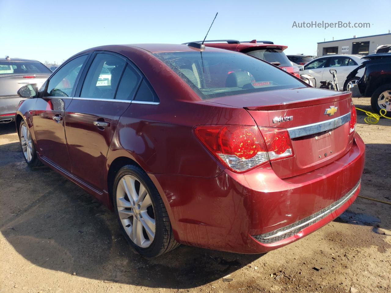 2015 Chevrolet Cruze Ltz Red vin: 1G1PG5SB5F7283672