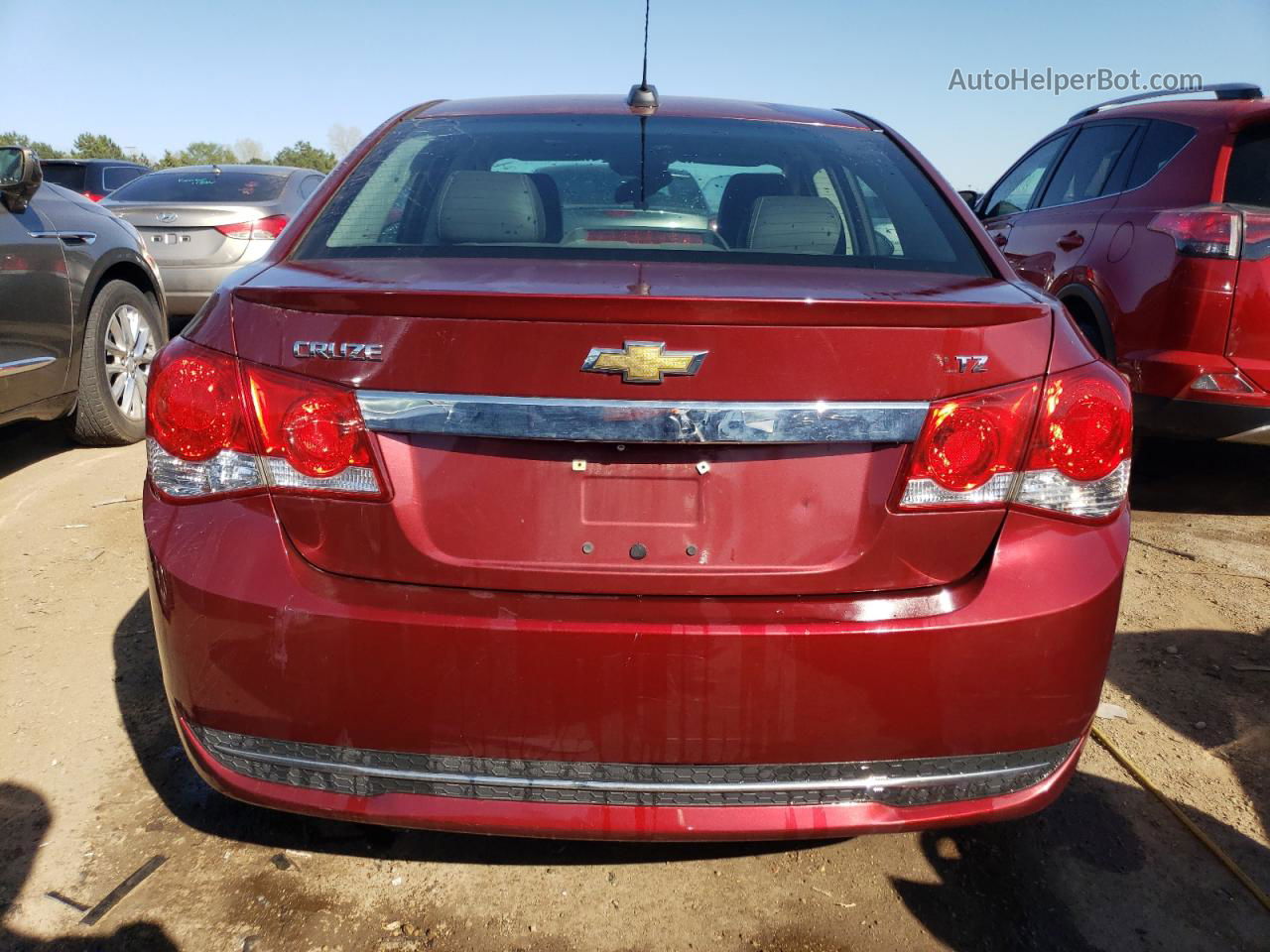 2015 Chevrolet Cruze Ltz Red vin: 1G1PG5SB5F7283672