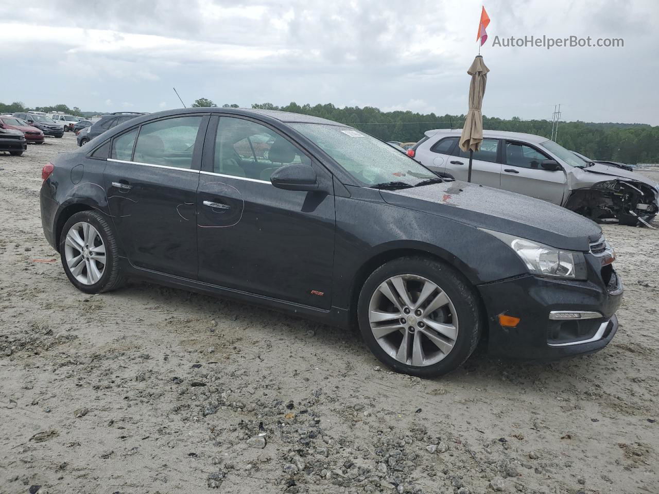 2015 Chevrolet Cruze Ltz Black vin: 1G1PG5SB5F7300860