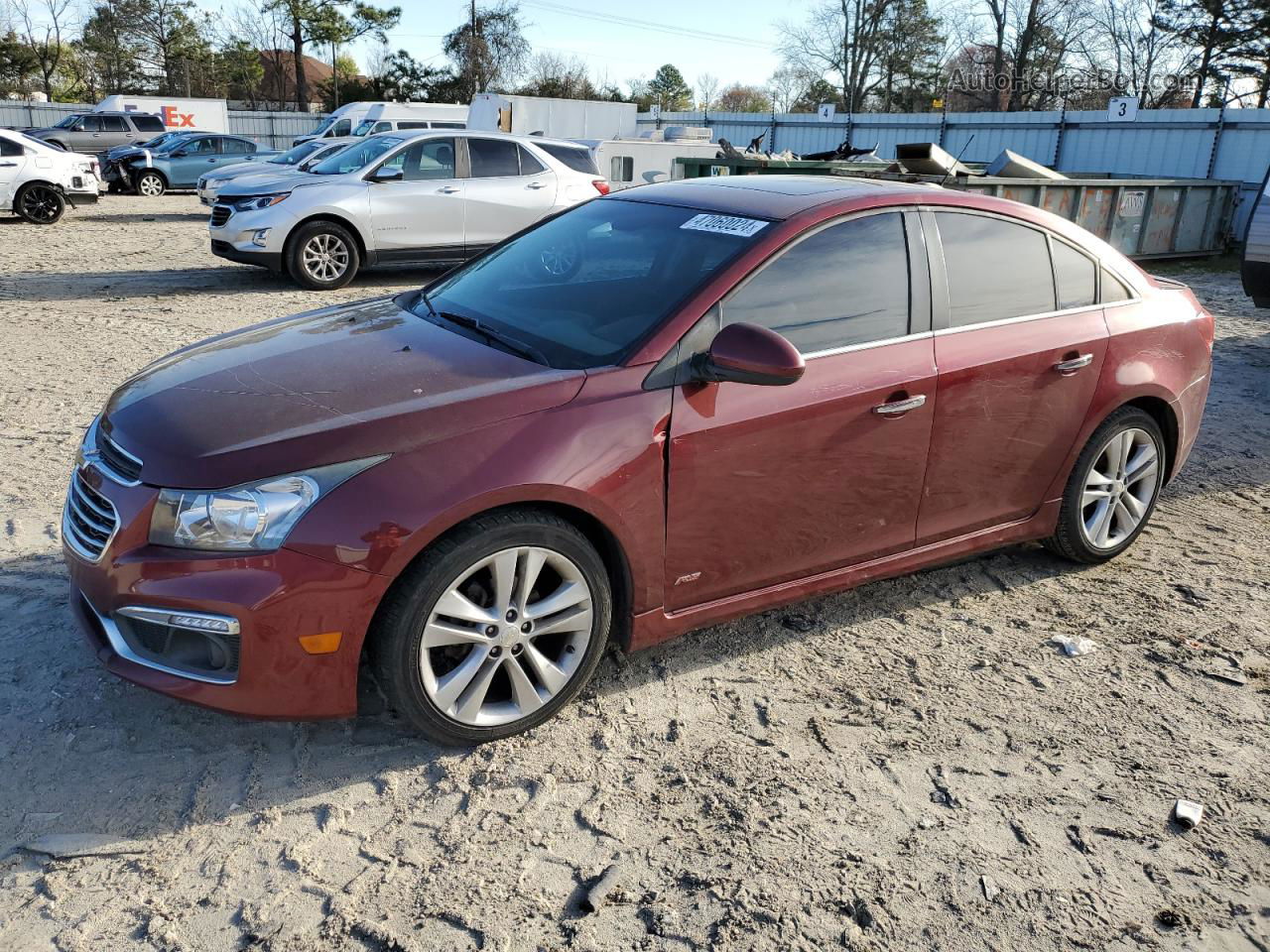 2016 Chevrolet Cruze Limited Ltz Burgundy vin: 1G1PG5SB5G7140898