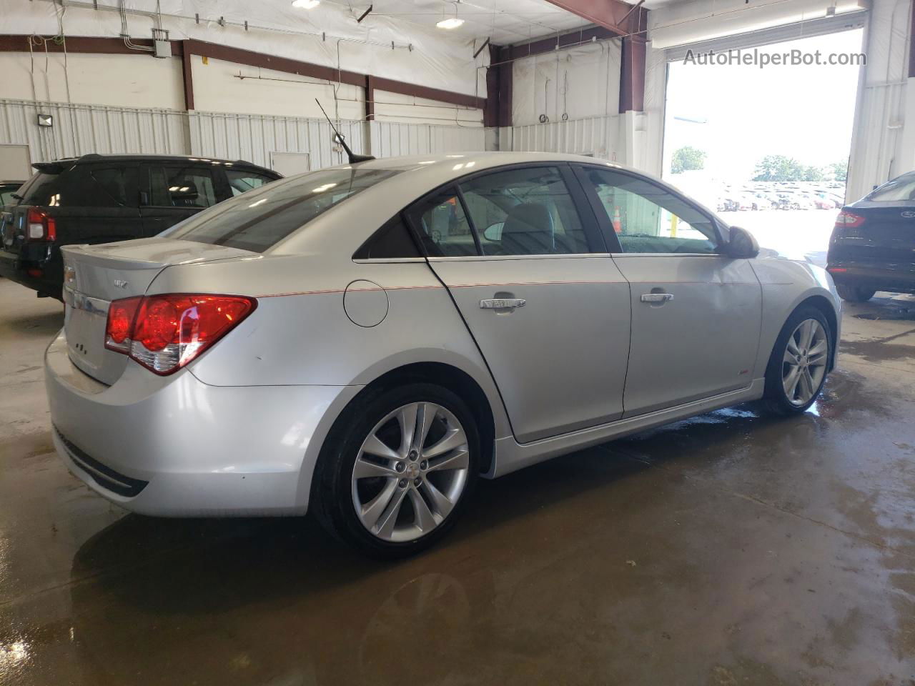 2013 Chevrolet Cruze Ltz Silver vin: 1G1PG5SB6D7278834