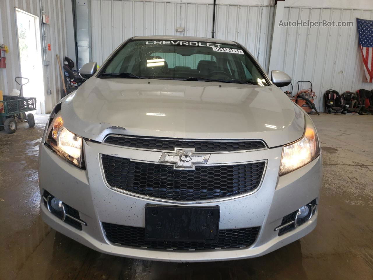 2013 Chevrolet Cruze Ltz Silver vin: 1G1PG5SB6D7278834