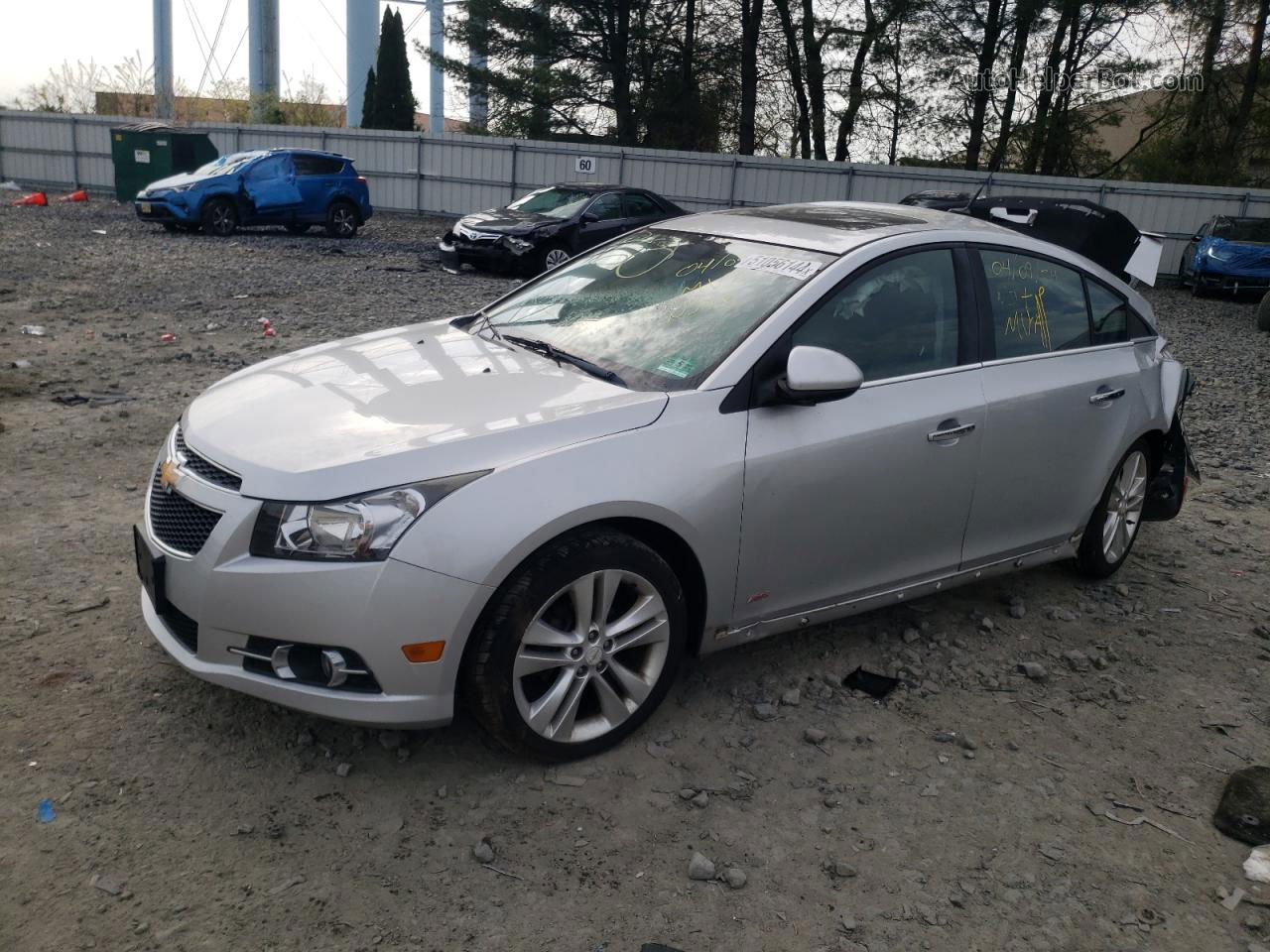 2014 Chevrolet Cruze Ltz Серебряный vin: 1G1PG5SB6E7380104