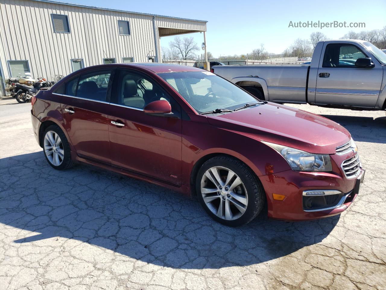 2015 Chevrolet Cruze Ltz Red vin: 1G1PG5SB6F7131545