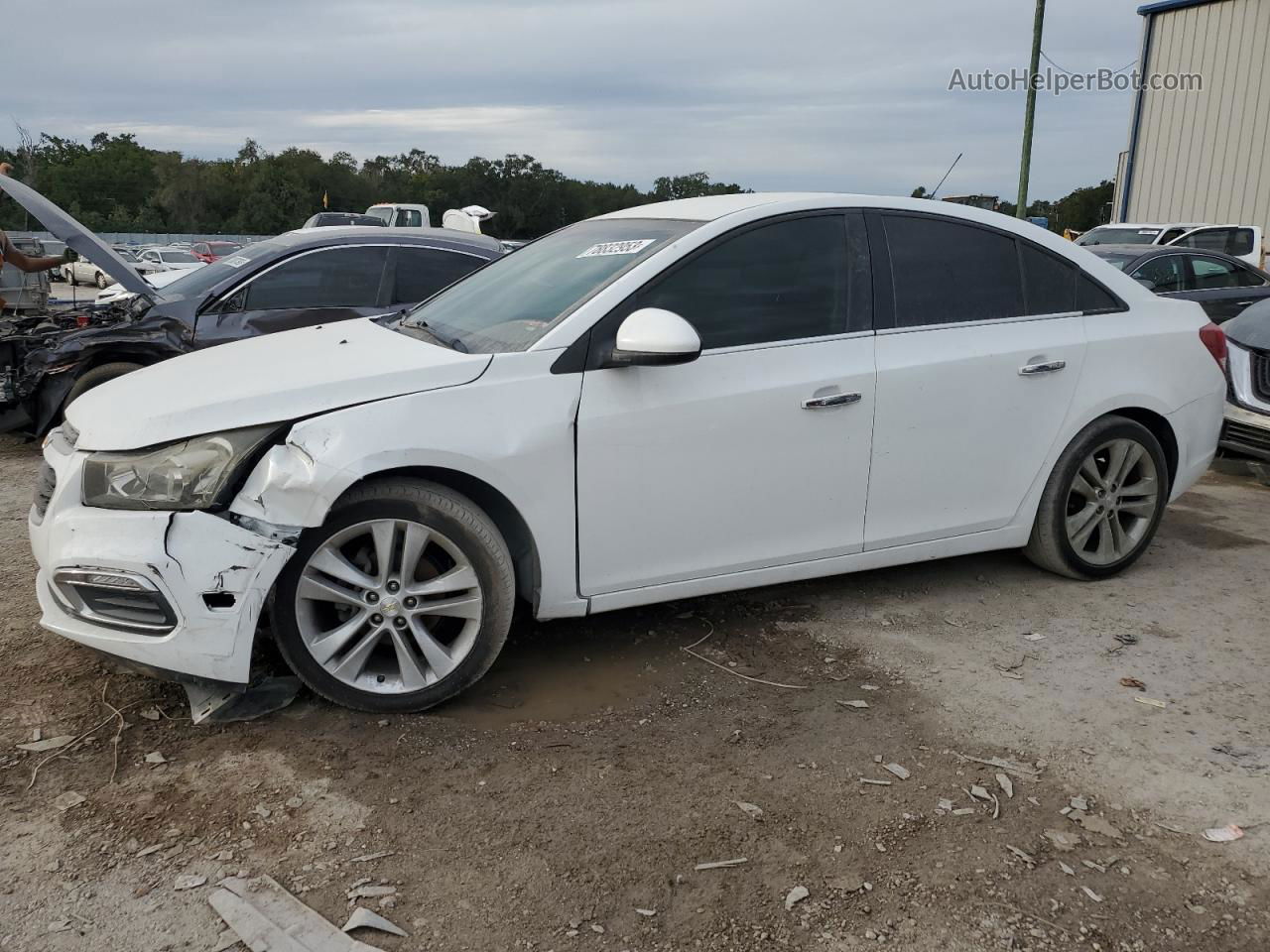 2015 Chevrolet Cruze Ltz White vin: 1G1PG5SB6F7194872