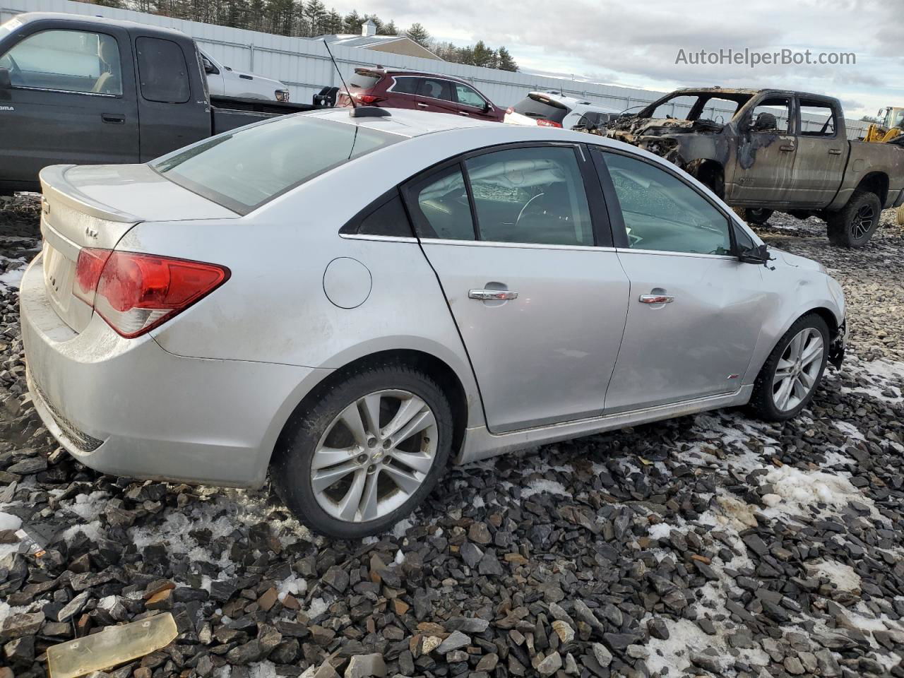 2015 Chevrolet Cruze Ltz Silver vin: 1G1PG5SB6F7279615