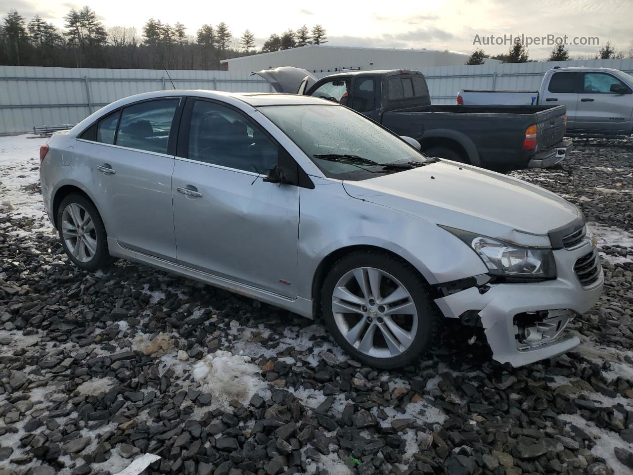 2015 Chevrolet Cruze Ltz Silver vin: 1G1PG5SB6F7279615