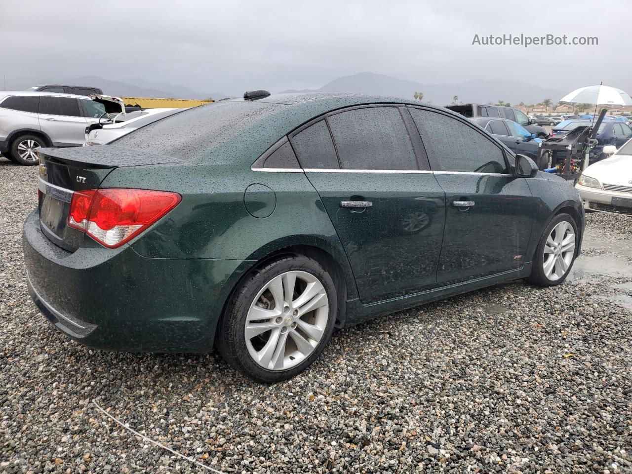 2015 Chevrolet Cruze Ltz Green vin: 1G1PG5SB6F7284460