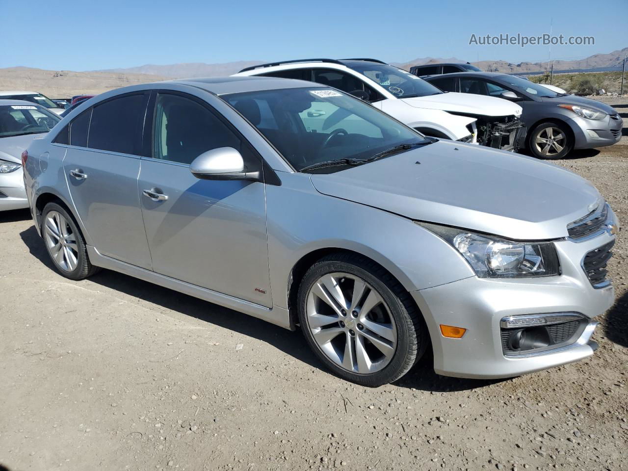 2015 Chevrolet Cruze Ltz Silver vin: 1G1PG5SB6F7287522