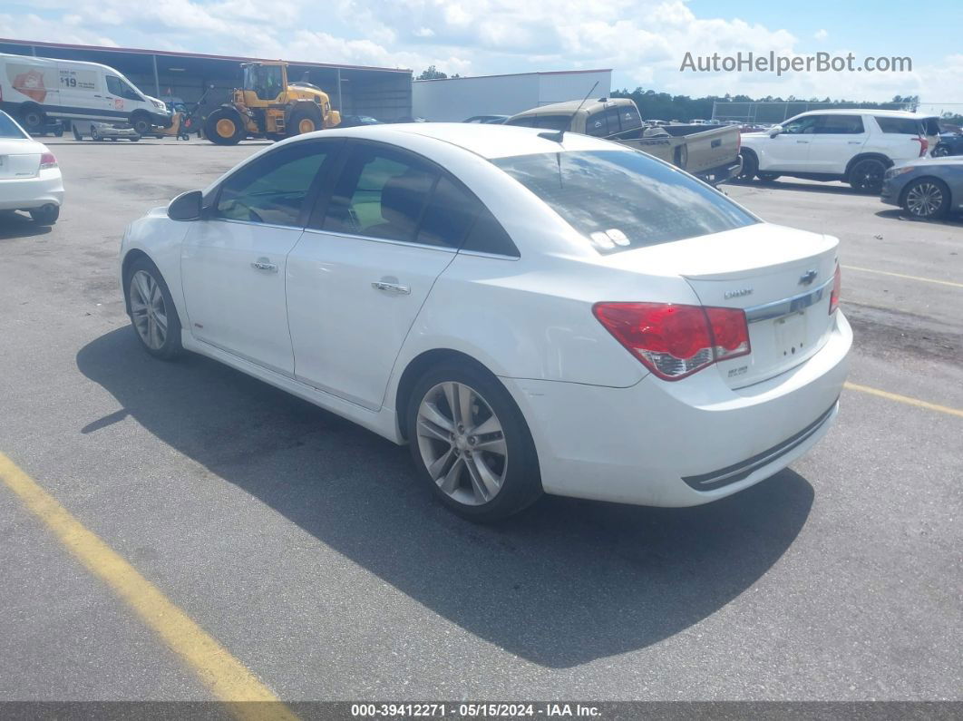 2013 Chevrolet Cruze Ltz White vin: 1G1PG5SB7D7158427