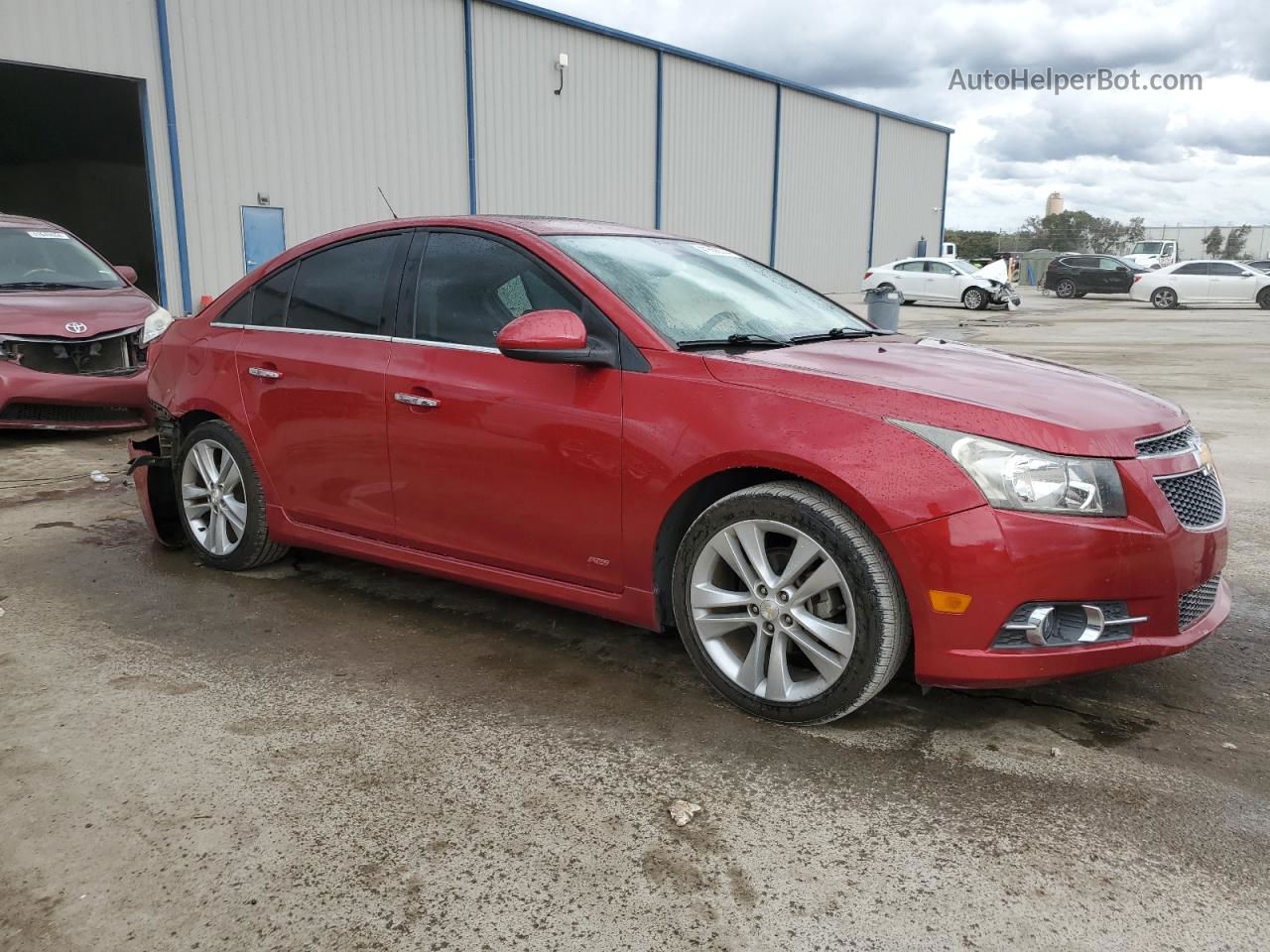 2014 Chevrolet Cruze Ltz Red vin: 1G1PG5SB7E7143492