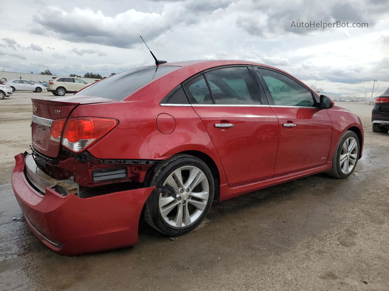 2014 Chevrolet Cruze Ltz Red vin: 1G1PG5SB7E7143492