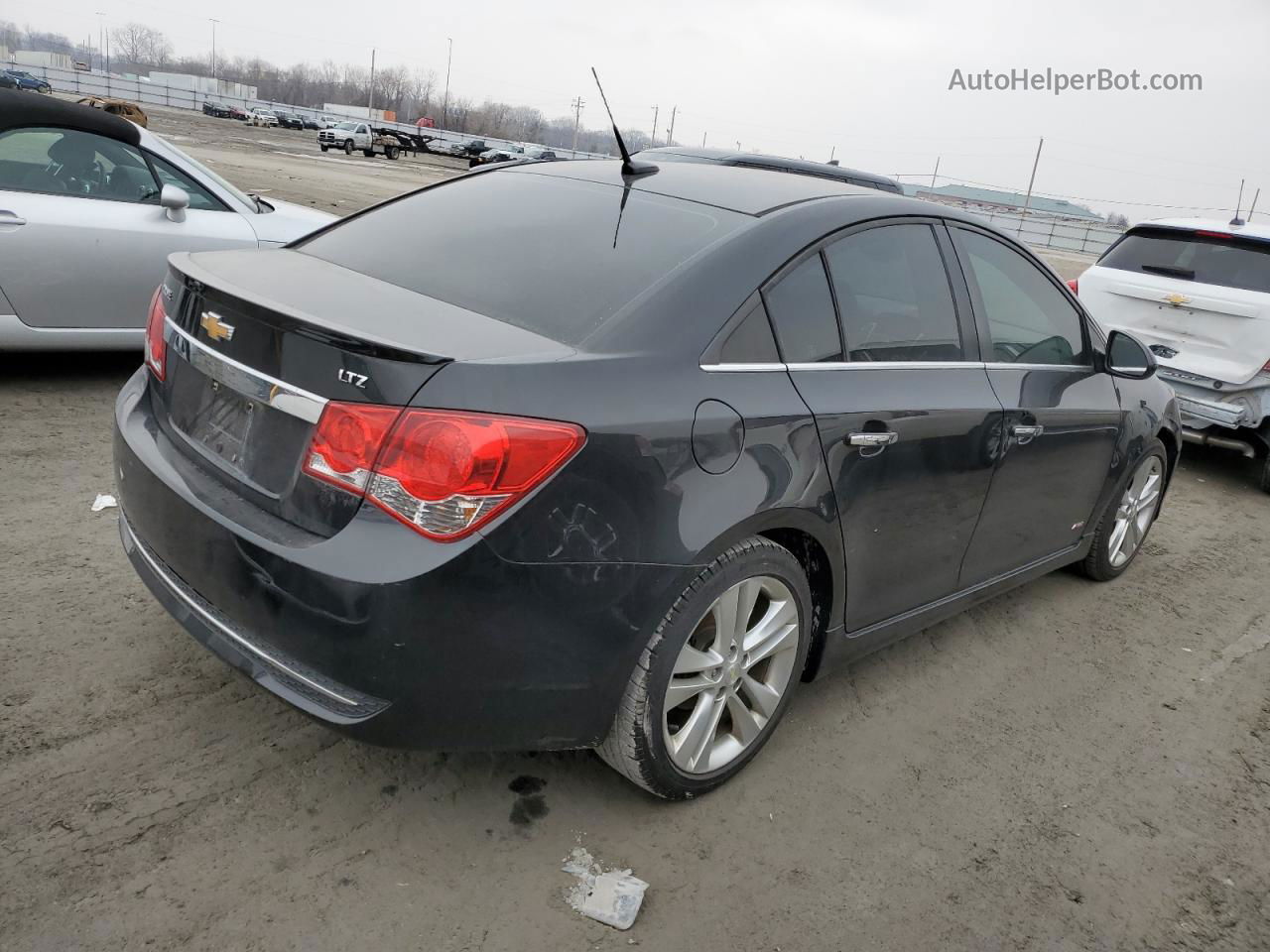 2014 Chevrolet Cruze Ltz Black vin: 1G1PG5SB7E7391872