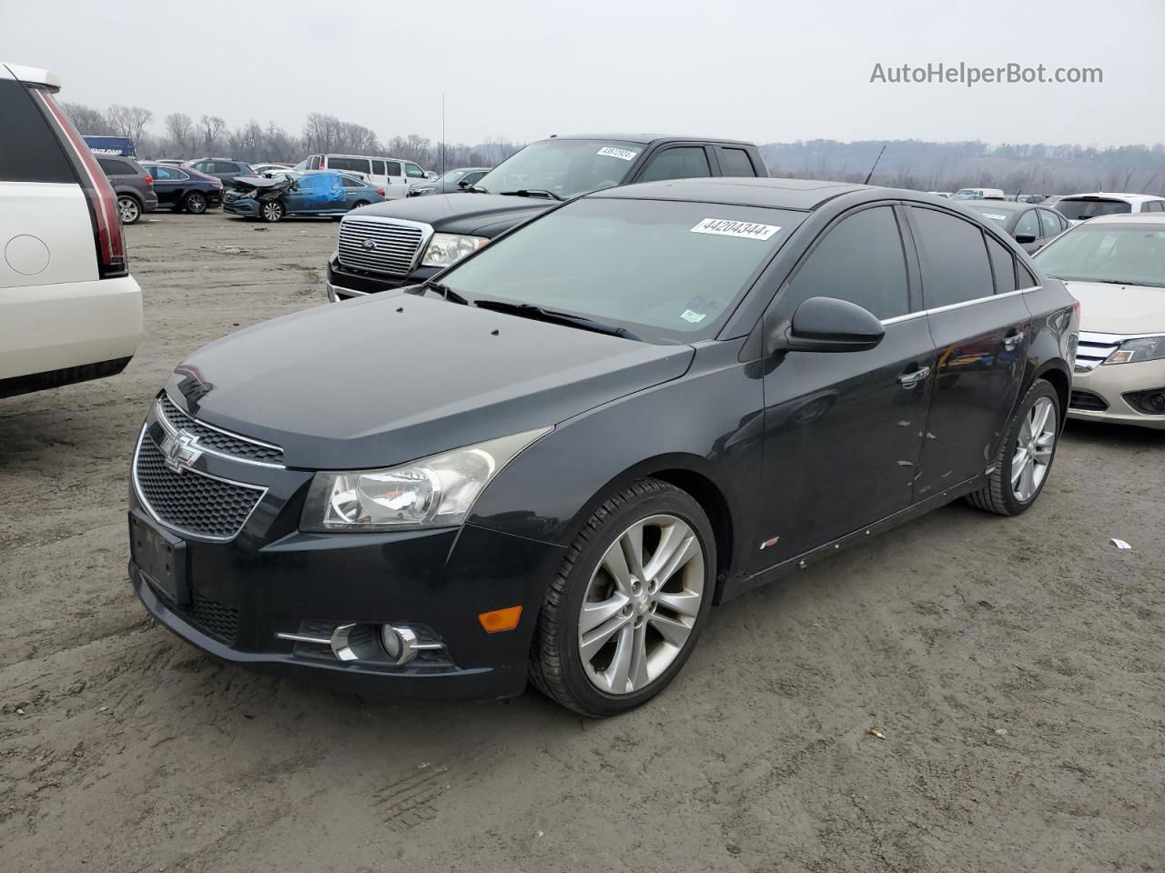 2014 Chevrolet Cruze Ltz Black vin: 1G1PG5SB7E7391872