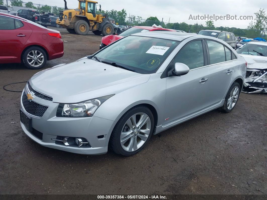 2014 Chevrolet Cruze Ltz Silver vin: 1G1PG5SB7E7433988