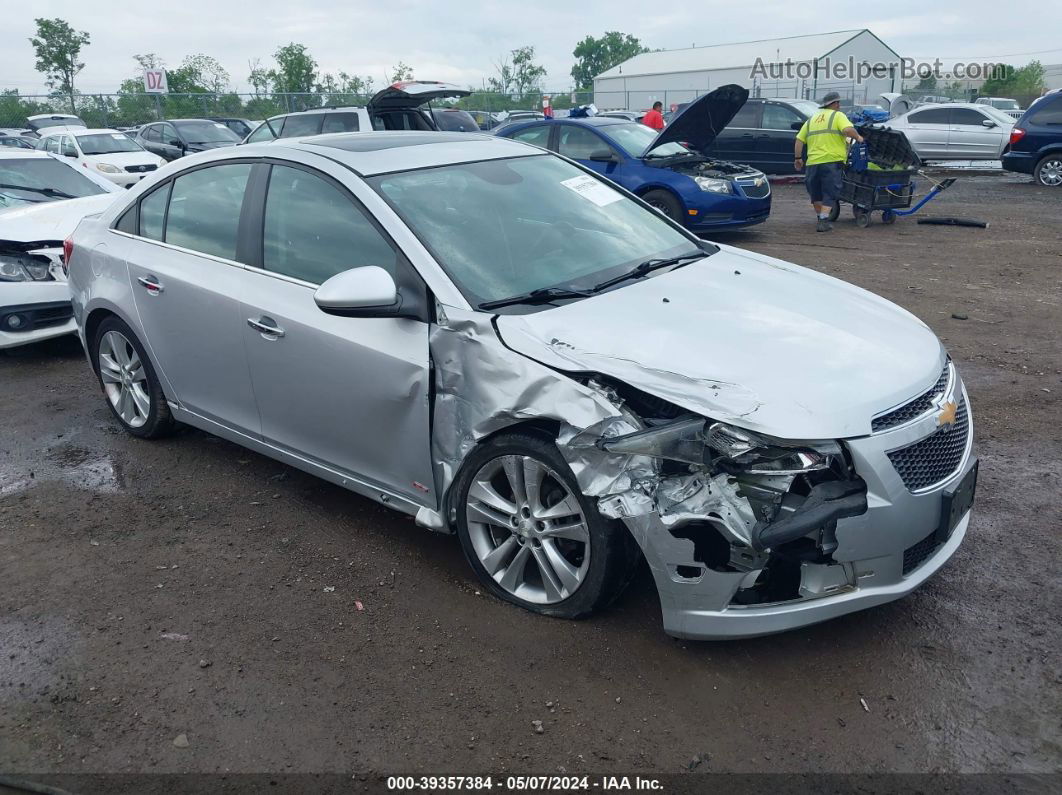 2014 Chevrolet Cruze Ltz Silver vin: 1G1PG5SB7E7433988